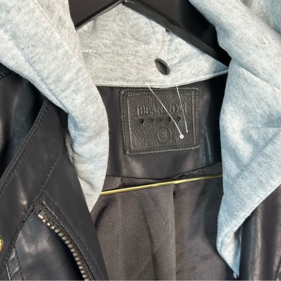 BLANKNYC Hooded Vegan Leather Jacket - Picture 3 of 6